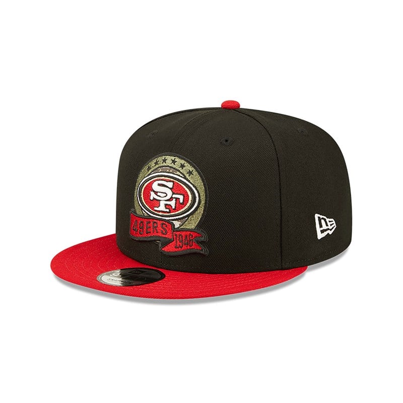 Black New Era San Francisco 49ers NFL Salute To Service Cap 9fifty | IRNB35892