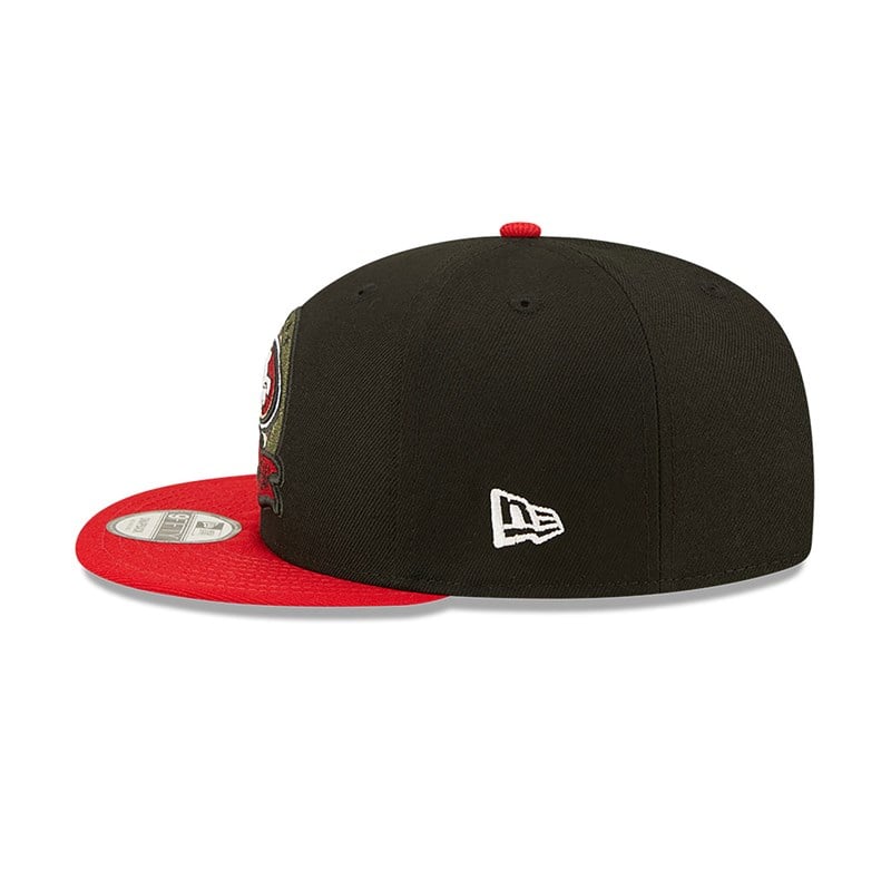 Black New Era San Francisco 49ers NFL Salute To Service Cap 9fifty | IRNB35892