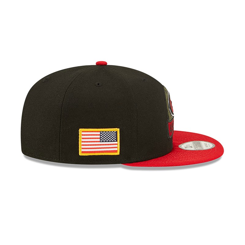 Black New Era San Francisco 49ers NFL Salute To Service Cap 9fifty | IRNB35892