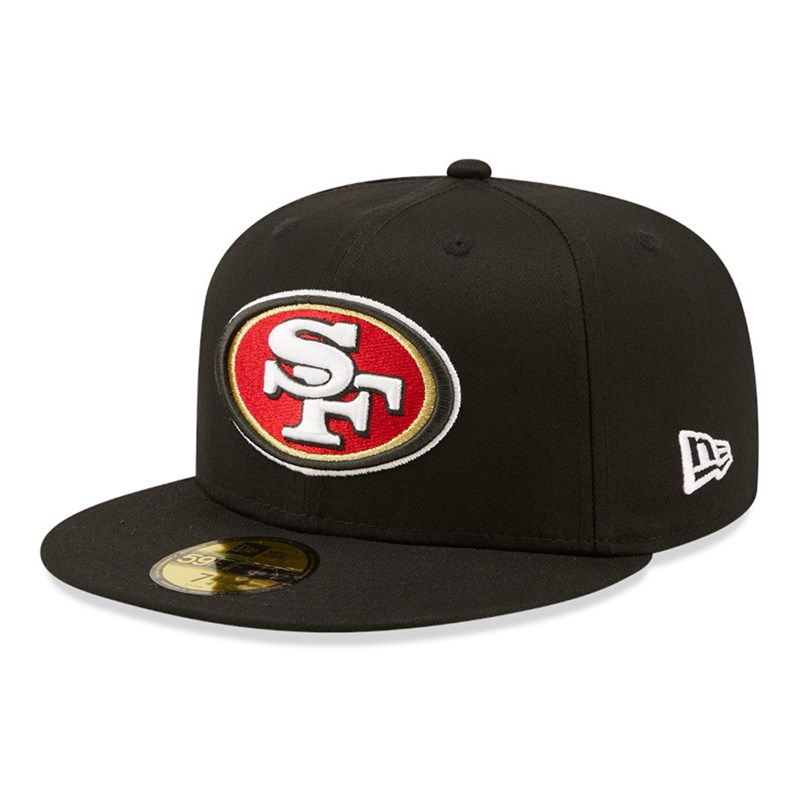 Black New Era San Francisco 49ers Side Patch Fitted Cap 59fifty | SKHR15240