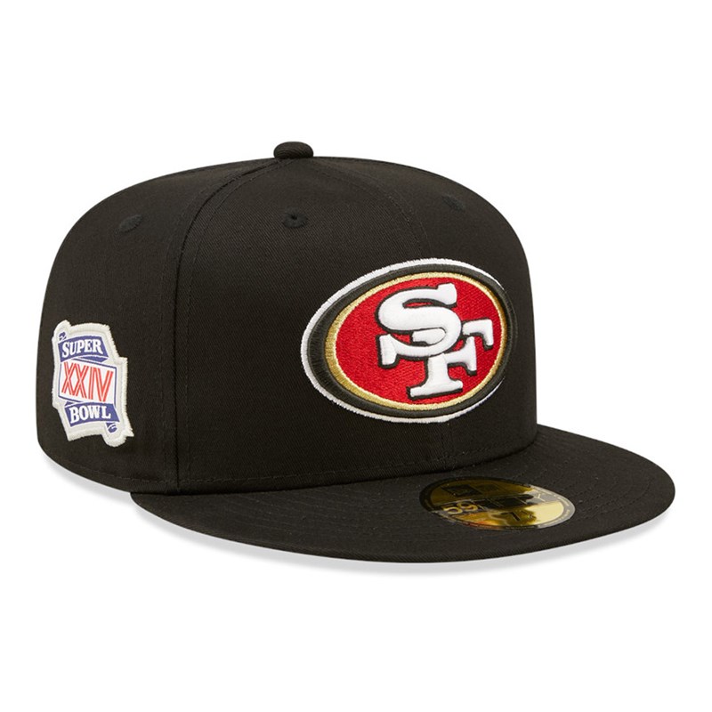 Black New Era San Francisco 49ers Side Patch Fitted Cap 59fifty | SKHR15240