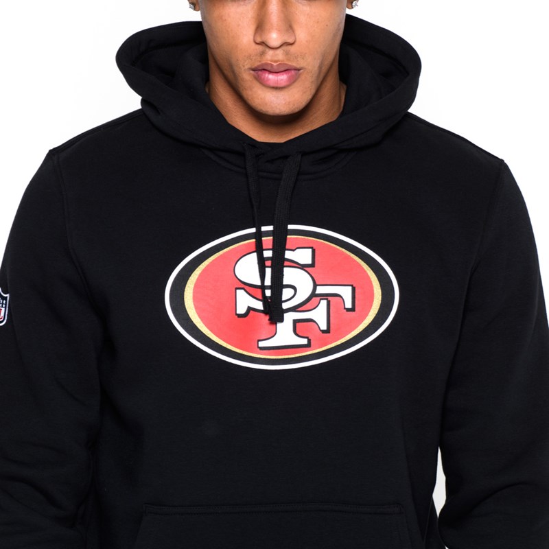 Black New Era San Francisco 49ers Team Logo Hoodie | EQKO76130