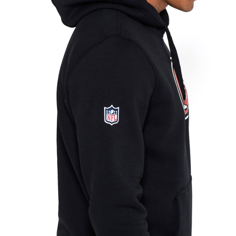 Black New Era San Francisco 49ers Team Logo Hoodie | EQKO76130