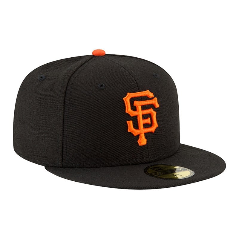 Black New Era San Francisco Giants Authentic On Field Game Cap 59fifty | PBTH67031