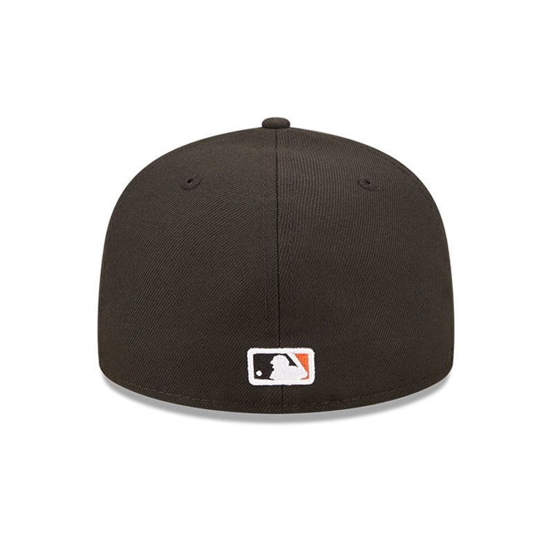 Black New Era San Francisco Giants Comic Cloud Fitted Cap 59fifty | YXQM87195