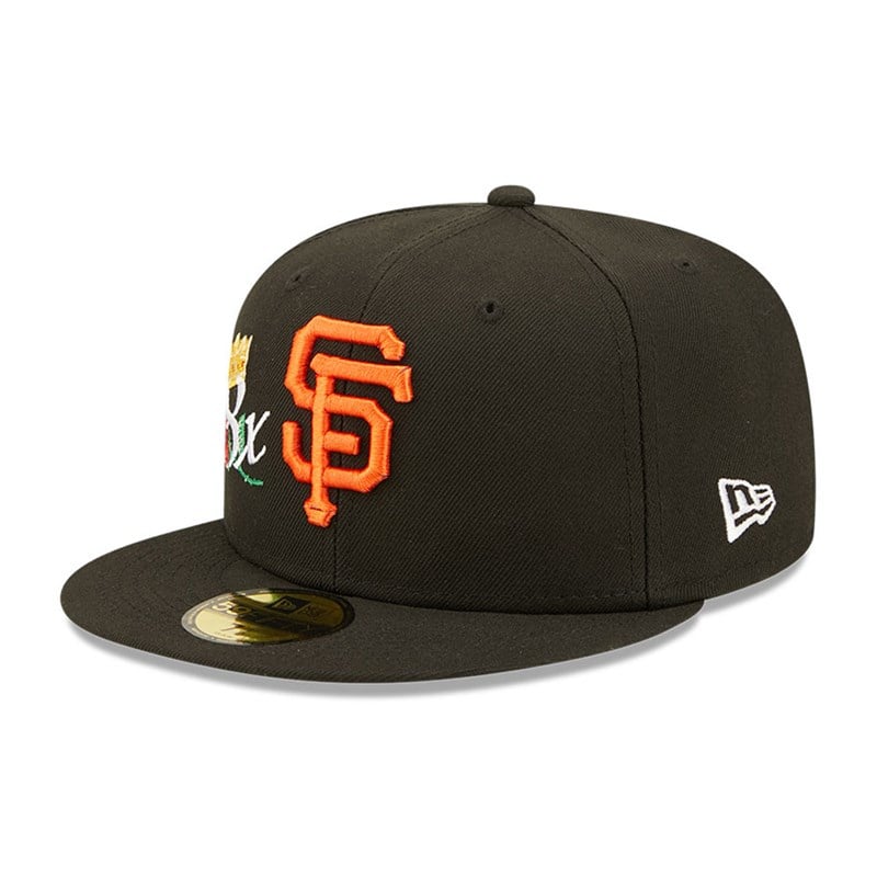 Black New Era San Francisco Giants Crown Champs Fitted Cap 59fifty | KPAV68109