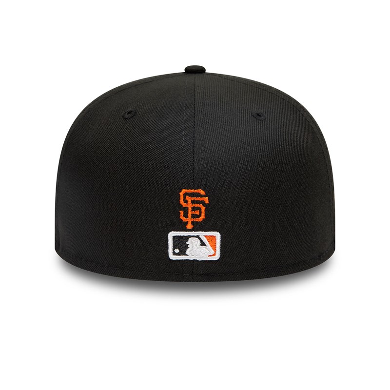 Black New Era San Francisco Giants Dual Logo Fitted Cap 59fifty | JGQX78295