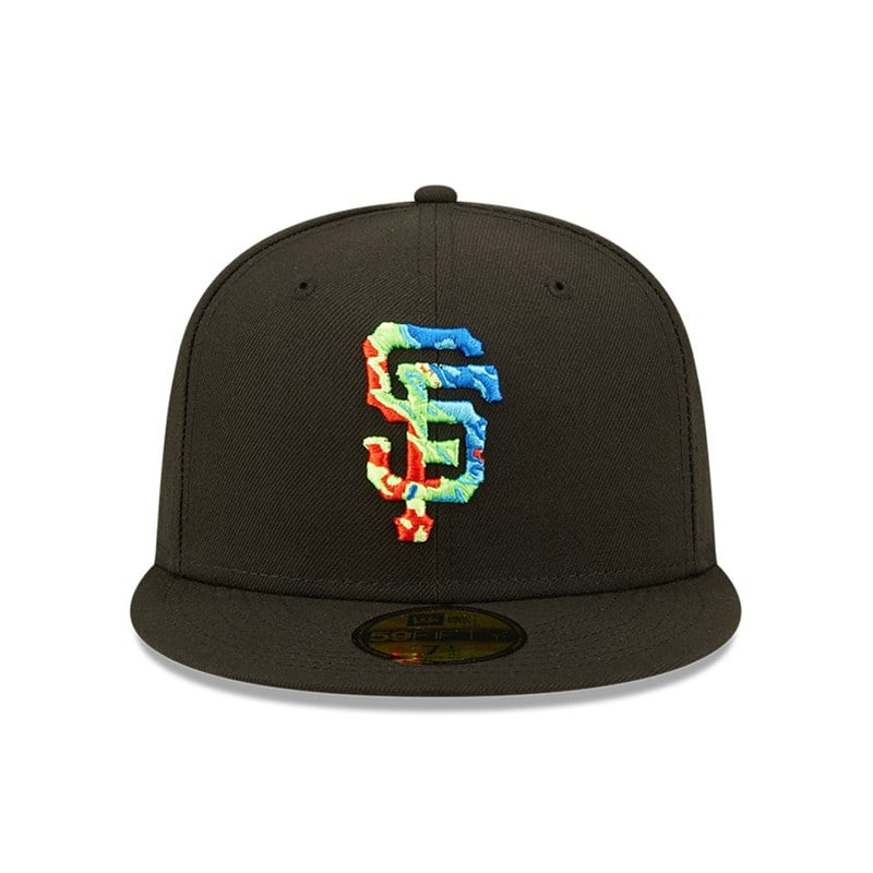 Black New Era San Francisco Giants Infrared Fitted Cap 59fifty | OXSM04291