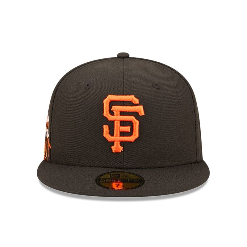 Black New Era San Francisco Giants MLB Cloud Fitted Cap 59fifty | NTOX19642