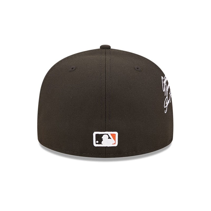 Black New Era San Francisco Giants MLB Cloud Fitted Cap 59fifty | NTOX19642