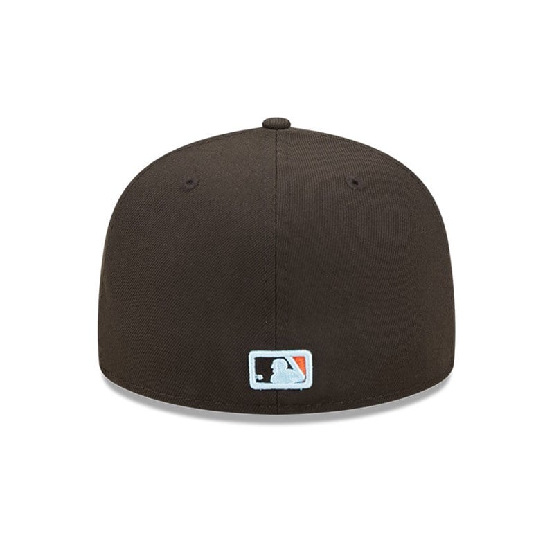 Black New Era San Francisco Giants MLB Cloud Fitted Cap 59fifty | OWNJ78619