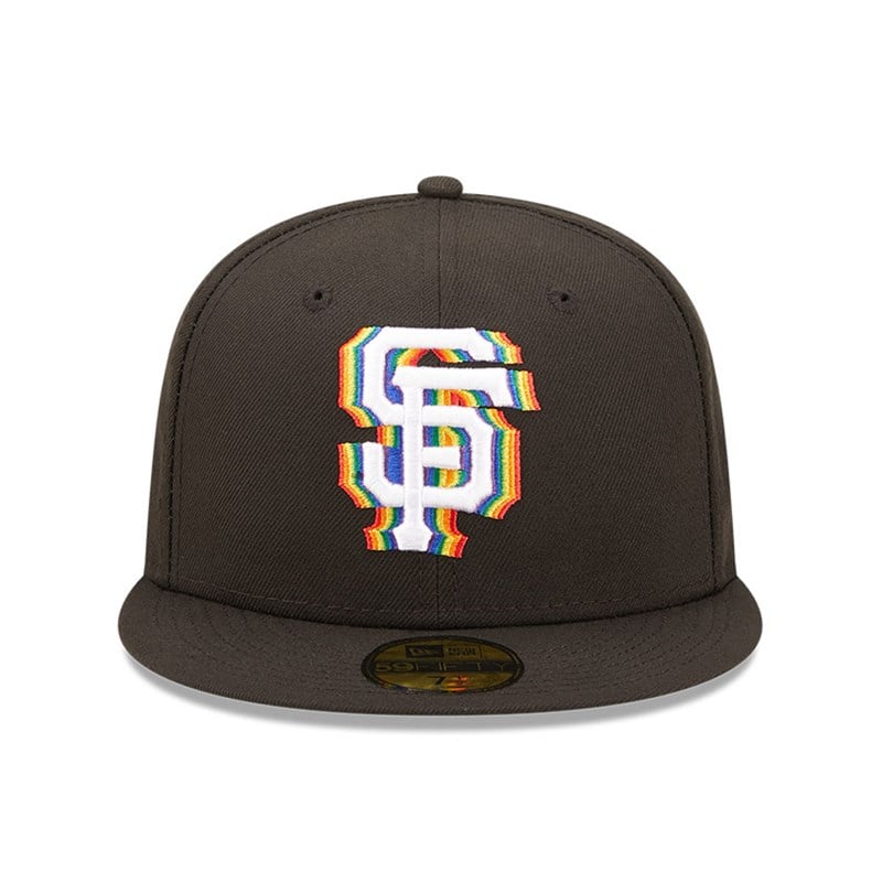 Black New Era San Francisco Giants MLB Prismatic Fitted Cap 59fifty | XEJL03984