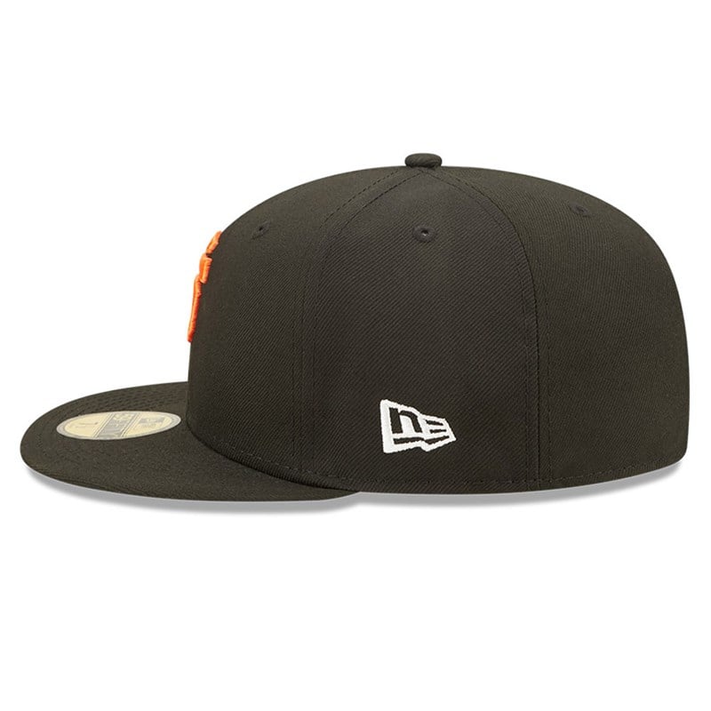 Black New Era San Francisco Giants MLB Side Split Fitted Cap 59fifty | EXNH30156