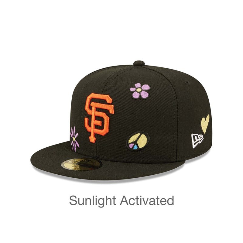 Black New Era San Francisco Giants MLB Sunlight Pop Cap 59fifty | TMKU59061