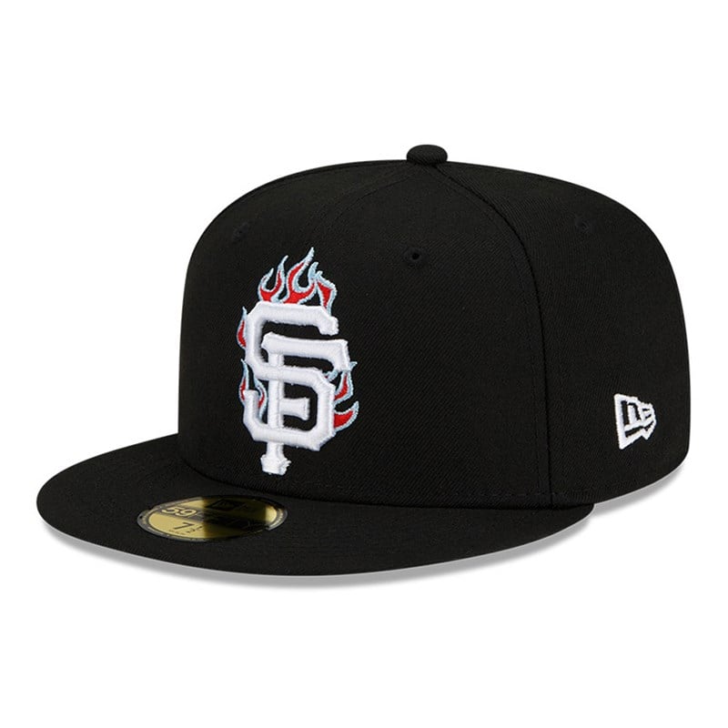 Black New Era San Francisco Giants MLB Team Fire Cap 59fifty | USDT84016