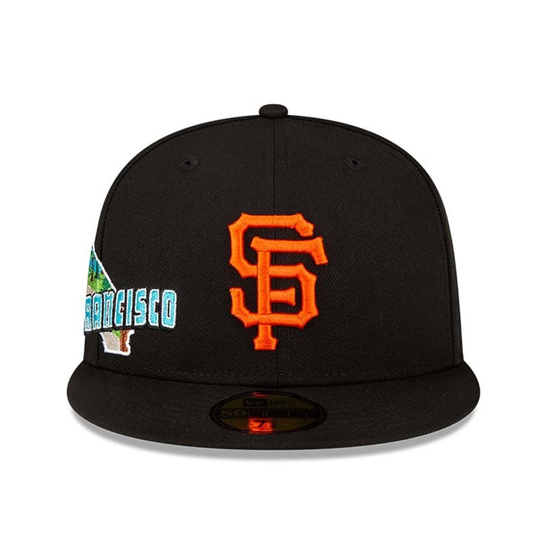 Black New Era San Francisco Giants Stateview Fitted Cap 59fifty | ZHLW57314