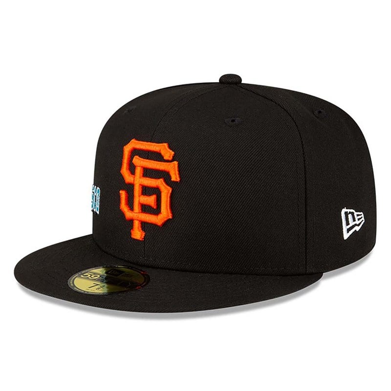 Black New Era San Francisco Giants Stateview Fitted Cap 59fifty | ZHLW57314