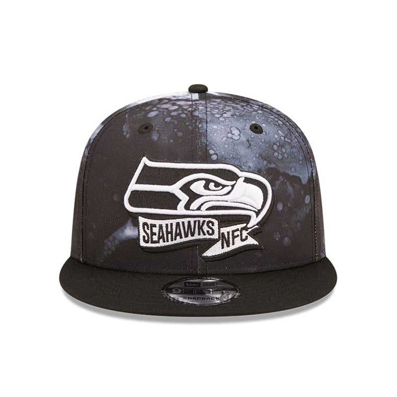 Black New Era Seattle Seahawks NFL Sideline 2022 Cap 9fifty | SZNT59261