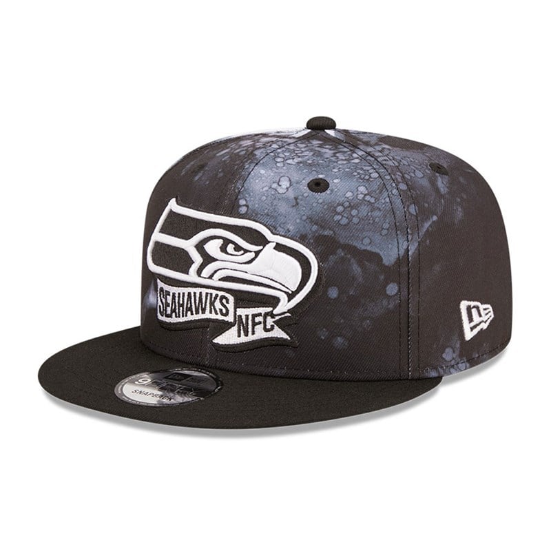 Black New Era Seattle Seahawks NFL Sideline 2022 Cap 9fifty | SZNT59261