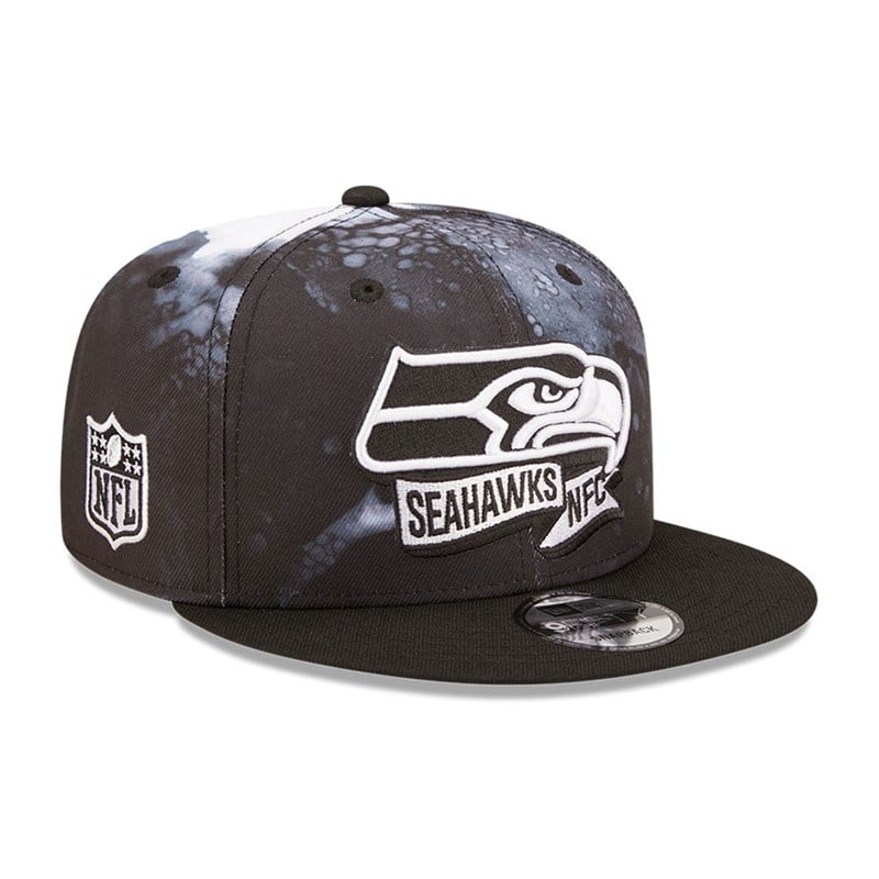 Black New Era Seattle Seahawks NFL Sideline 2022 Cap 9fifty | SZNT59261