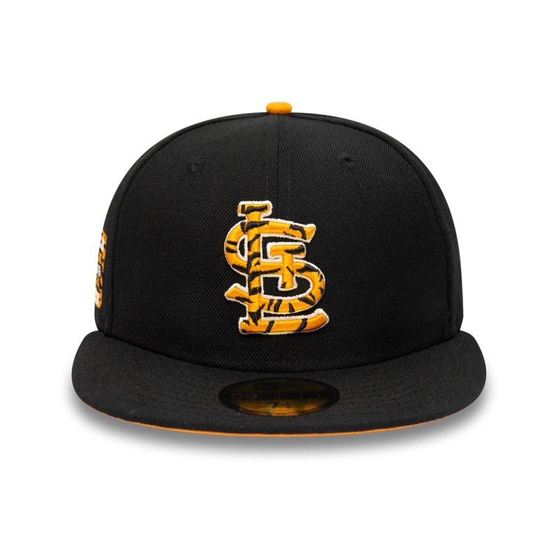 Black New Era St. Louis Cardinals Tiger Fill Fitted Cap 59fifty | DPRO79385