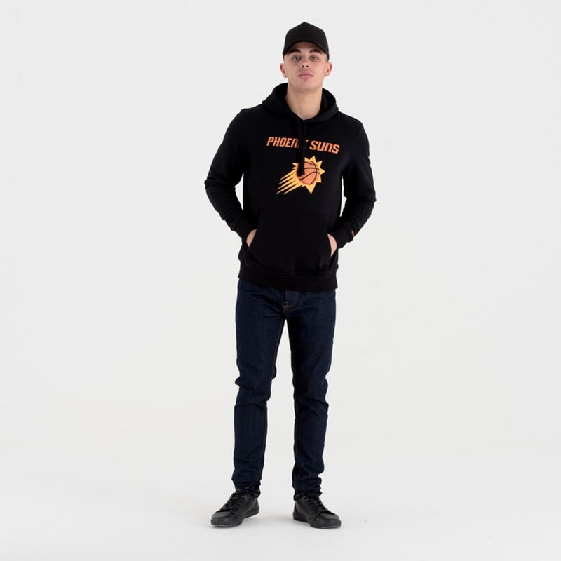 Black New Era Suns Team Logo Hoodie | FQAL20635