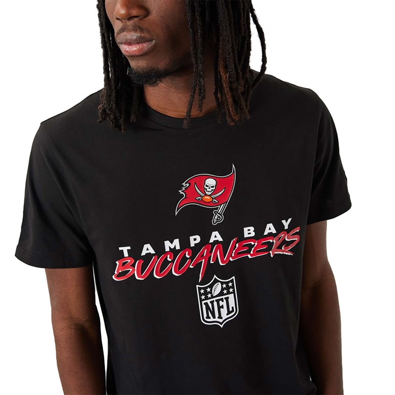 Black New Era Tampa Bay Buccaneers NFL Script T-Shirt | WYNU01569