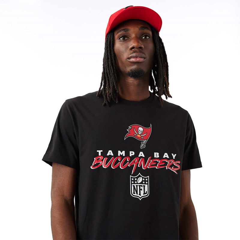 Black New Era Tampa Bay Buccaneers NFL Script T-Shirt | WYNU01569