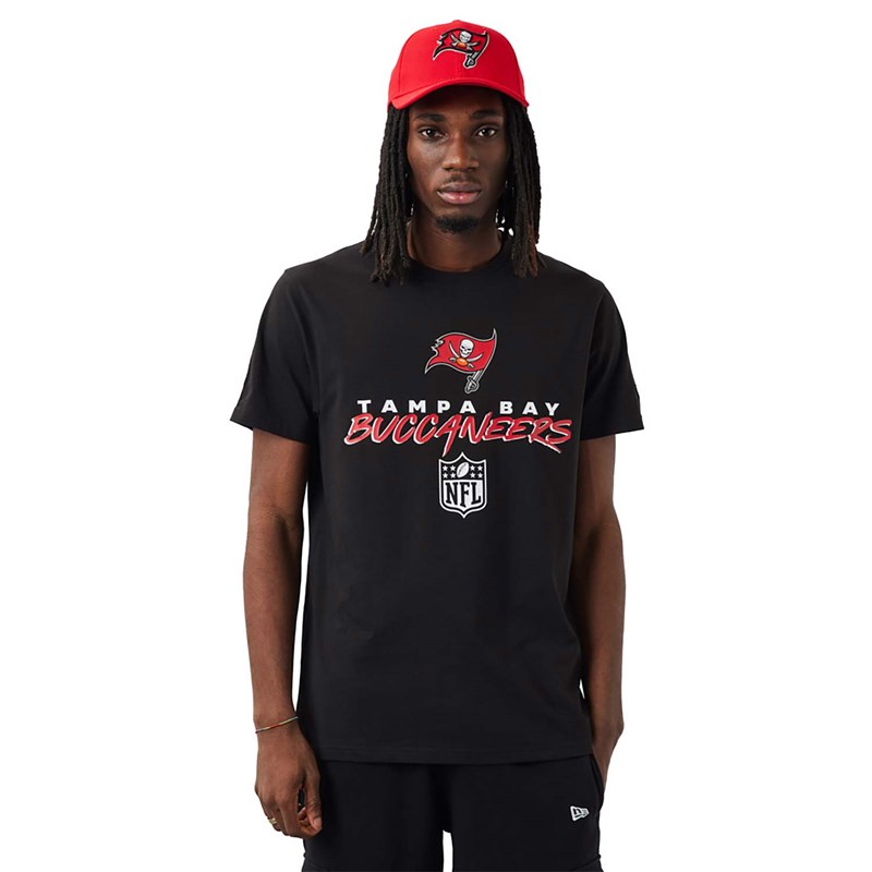 Black New Era Tampa Bay Buccaneers NFL Script T-Shirt | WYNU01569