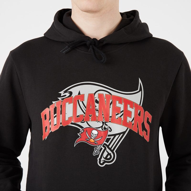 Black New Era Tampa Bay Buccaneers NFL Team Logo Hoodie | AYJW43957