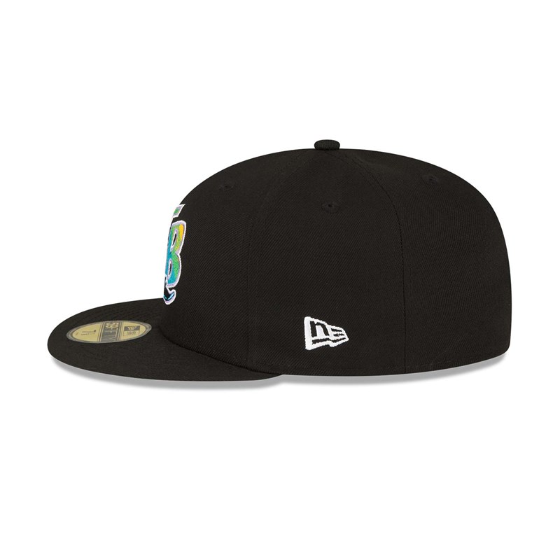 Black New Era Tampa Bay Rays Stateview Fitted Cap 59fifty | KURH95602