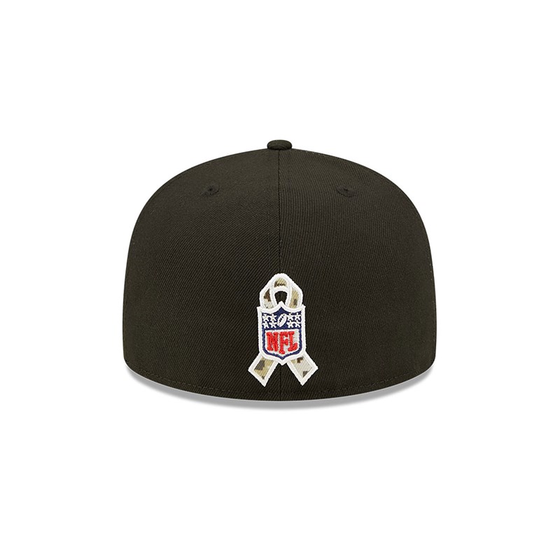 Black New Era Tennessee Titans NFL Salute To Service Fitted Cap 59fifty | FDQL82560