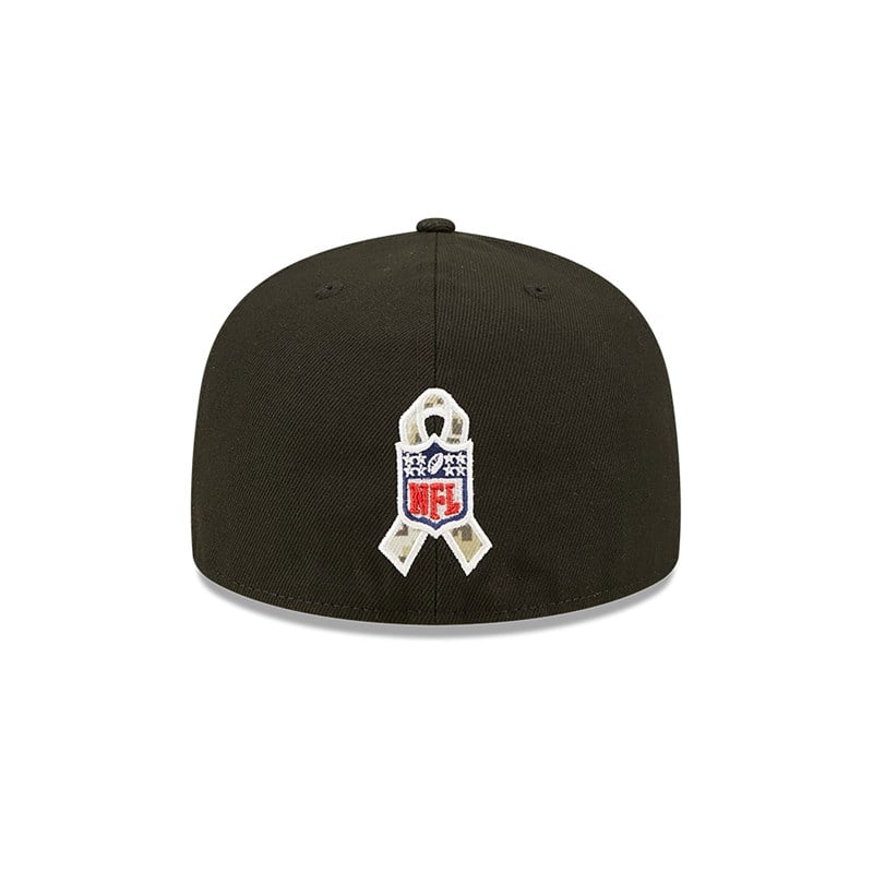 Black New Era Washington Commanders NFL Salute To Service Fitted Cap 59fifty | PDBV48567