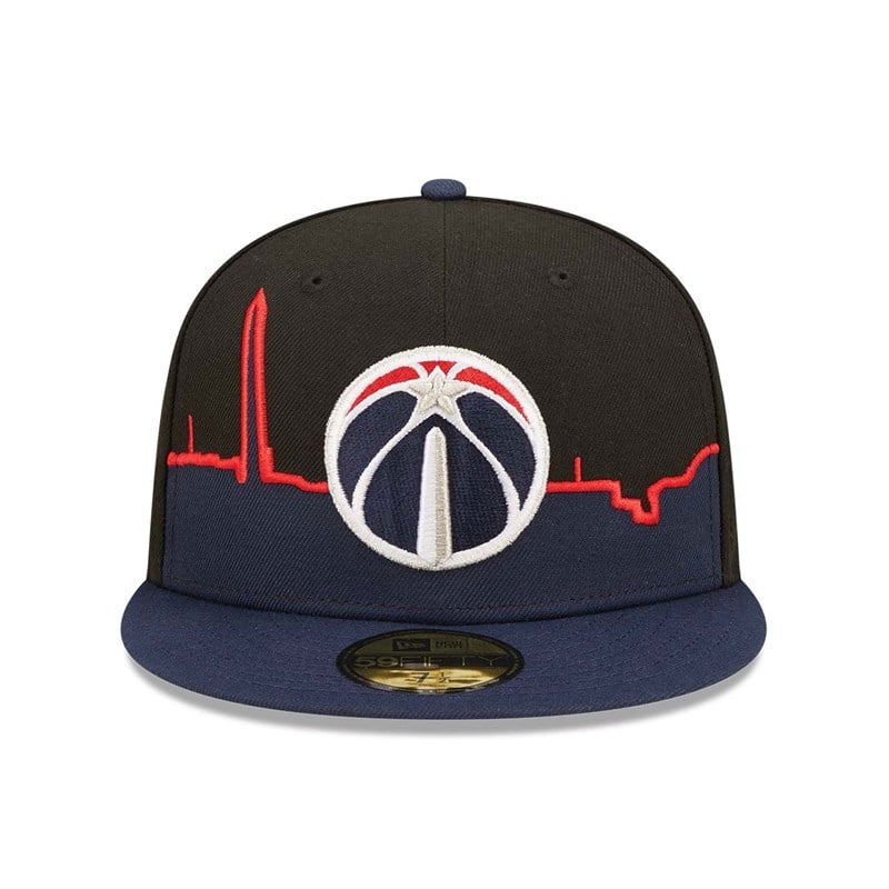 Black New Era Washington Wizards NBA 2022 Fitted Cap 59fifty | FGMQ92074