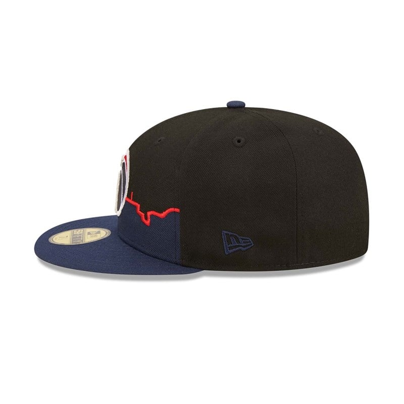 Black New Era Washington Wizards NBA 2022 Fitted Cap 59fifty | FGMQ92074