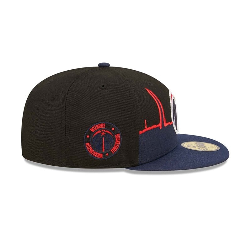 Black New Era Washington Wizards NBA 2022 Fitted Cap 59fifty | FGMQ92074