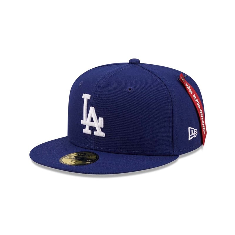 Blue New Era Alpha Industries La Dodgers Fitted Cap 59fifty | YJSM16428