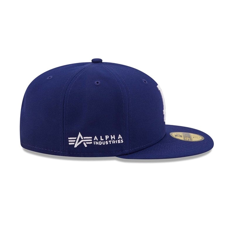 Blue New Era Alpha Industries La Dodgers Fitted Cap 59fifty | YJSM16428