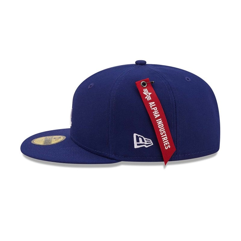 Blue New Era Alpha Industries La Dodgers Fitted Cap 59fifty | YJSM16428