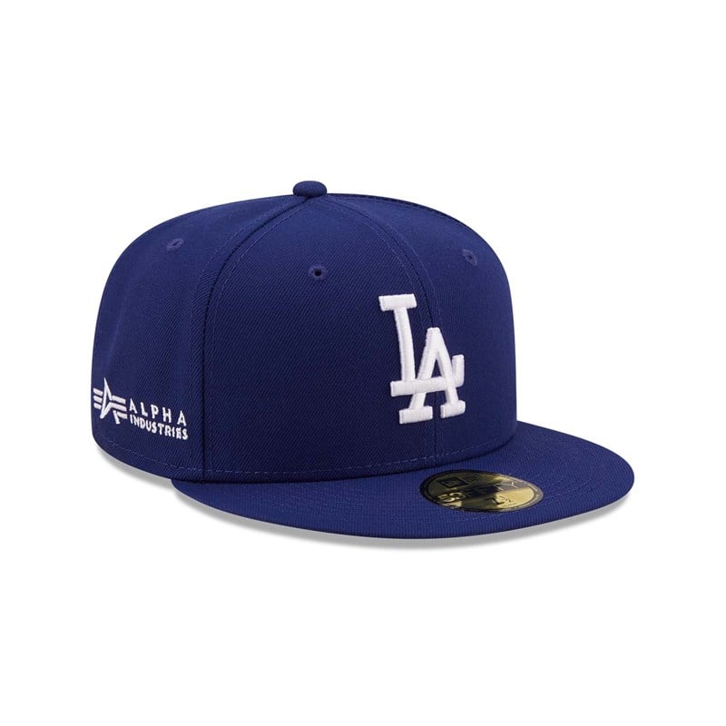 Blue New Era Alpha Industries La Dodgers Fitted Cap 59fifty | YJSM16428