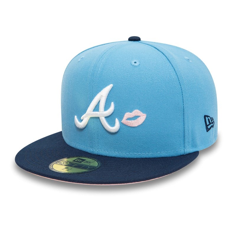 Blue New Era Atlanta Braves 40th Anniversary Fitted Cap 59fifty | INBS39805