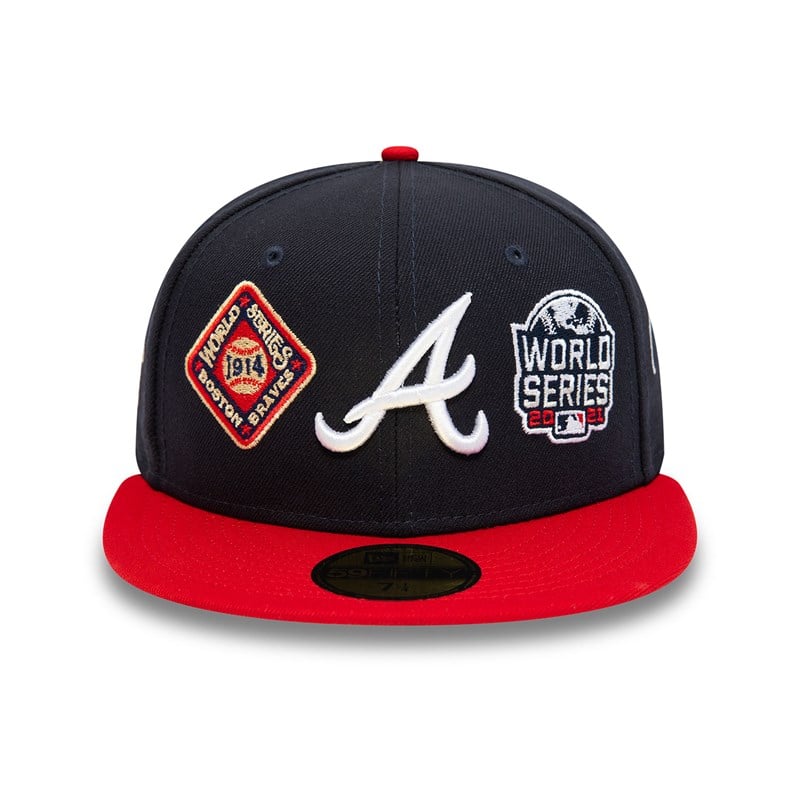 Blue New Era Atlanta Braves Historic Champs Fitted Cap 59fifty | HOLA17430