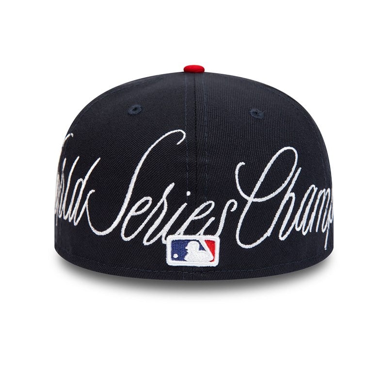 Blue New Era Atlanta Braves Historic Champs Fitted Cap 59fifty | HOLA17430