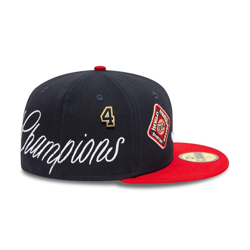 Blue New Era Atlanta Braves Historic Champs Fitted Cap 59fifty | HOLA17430