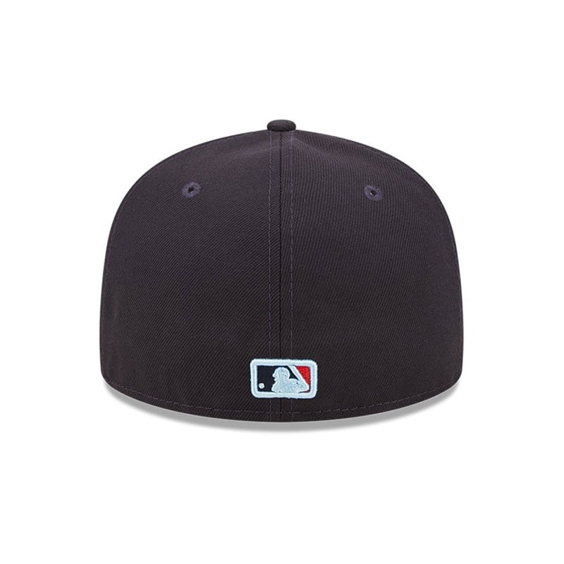 Blue New Era Atlanta Braves MLB Cloud Fitted Cap 59fifty | DEKG92471