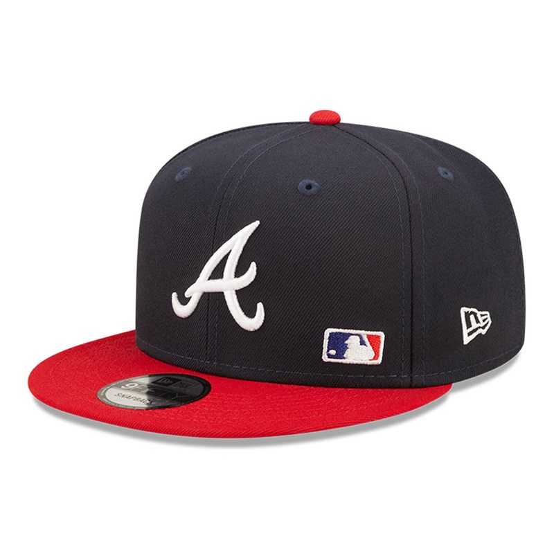 Blue New Era Atlanta Braves MLB Letter Arch Cap 9fifty | EOCM92185