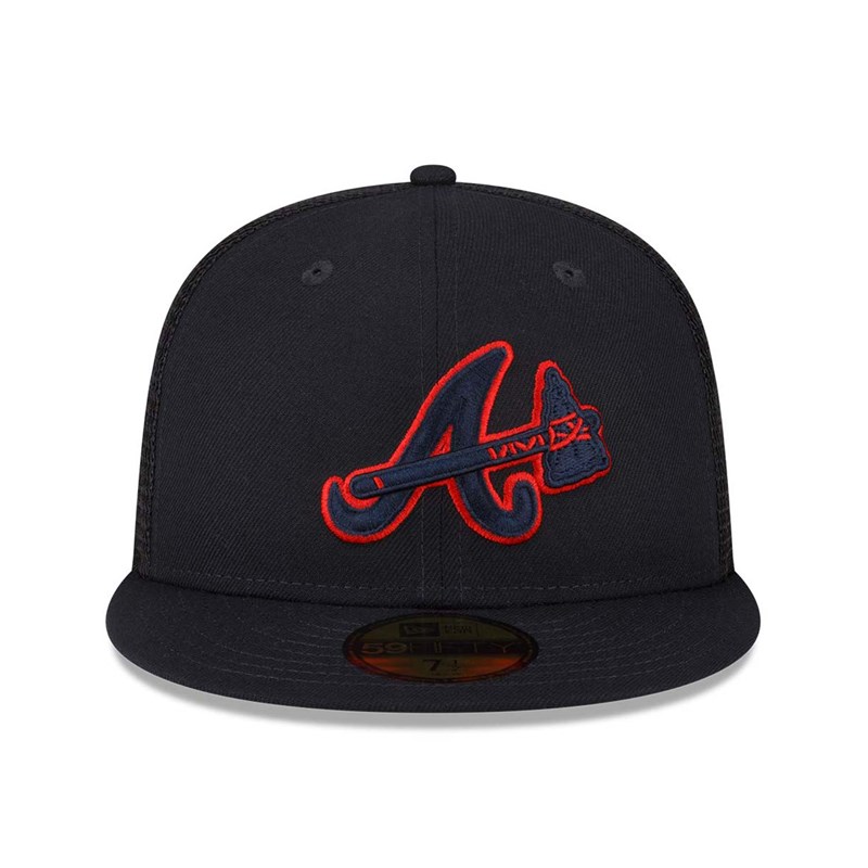 Blue New Era Atlanta Braves MLB Spring Training Fitted Cap 59fifty | IXTQ07914