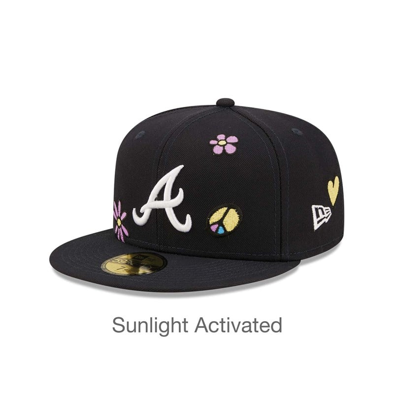 Blue New Era Atlanta Braves MLB Sunlight Pop Cap 59fifty | DIOH54192