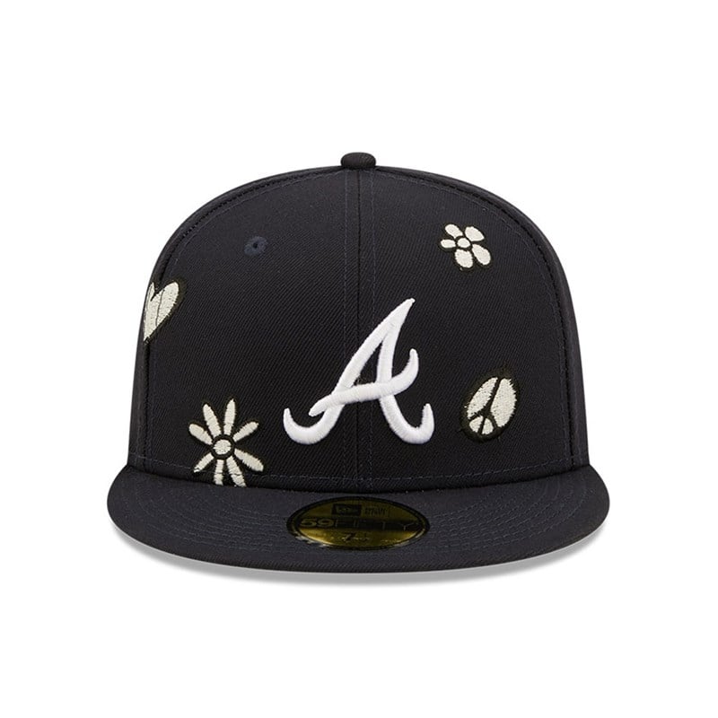 Blue New Era Atlanta Braves MLB Sunlight Pop Cap 59fifty | DIOH54192