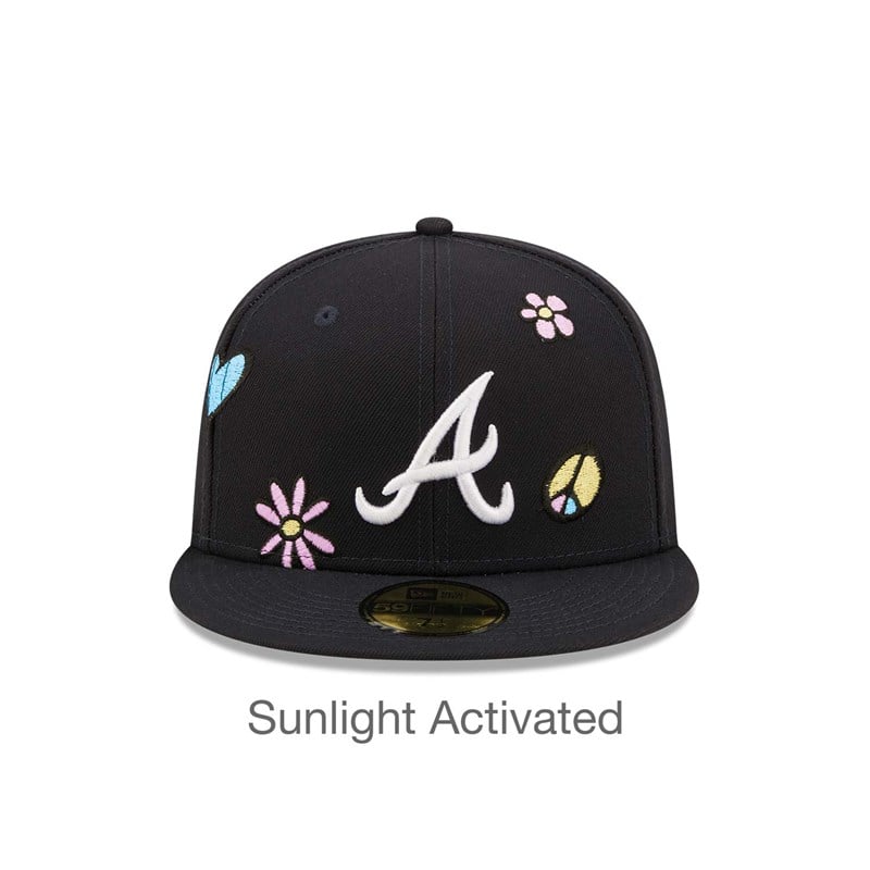 Blue New Era Atlanta Braves MLB Sunlight Pop Cap 59fifty | DIOH54192